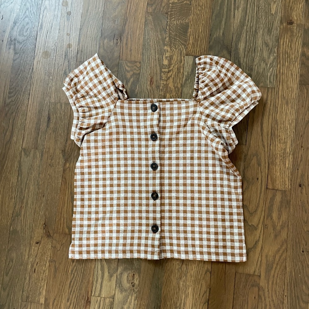 Madewell button up blouse xs